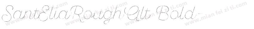 SantEliaRoughAlt Bold字体转换